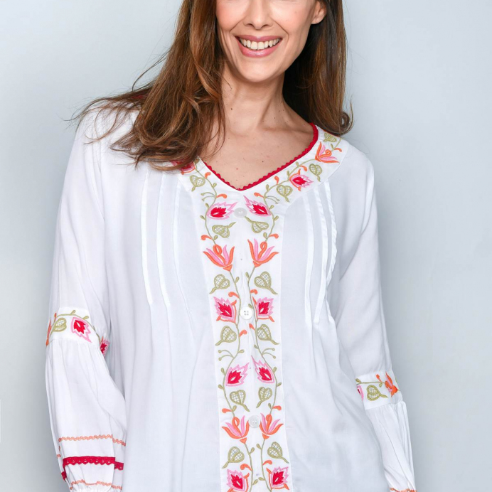 Bluza Dama cu broderie florala