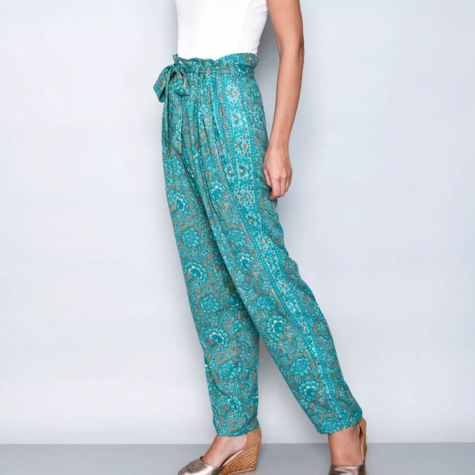 Pantaloni Dama print floral