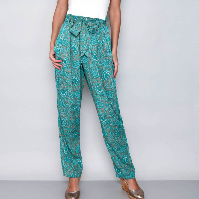 Pantaloni Dama print floral